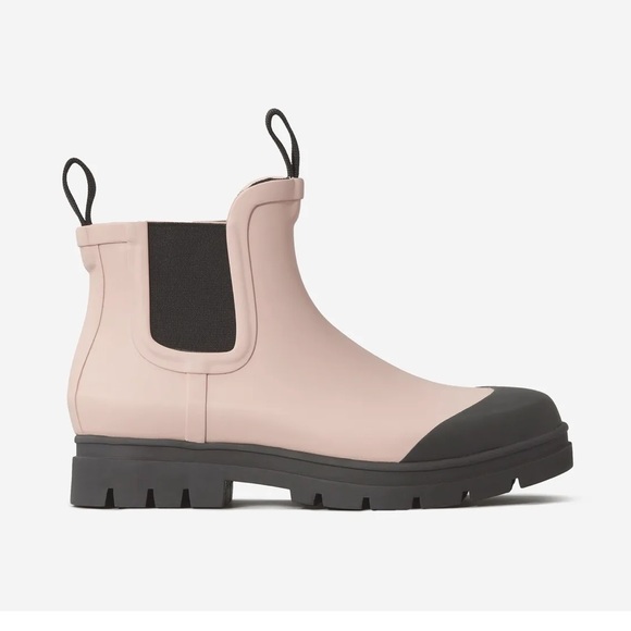Everlane The Rain Boot Black Pink 10 - Picture 2 of 12